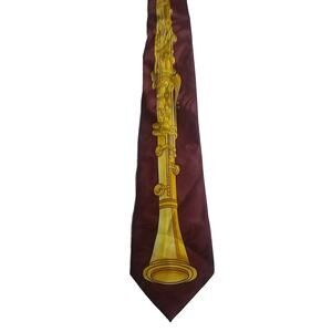 Vintage Empire High Fashion Musical Instrument Band Hand Made Neck Tie